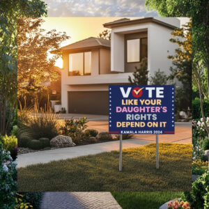 Vote Like Your Daughter's Rights Depend On It Kamala Harris 24 Yard Signs