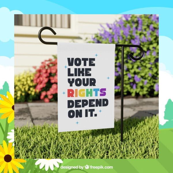 Vote Like Your Rights Depend on It Kamala Harris Flag