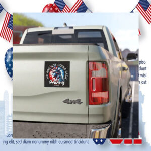 We Are Not Going Back Harris Walz 24 Car Magnet