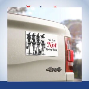We Are Not Going Back Kamala Childless Cat Halloween Car Magnet