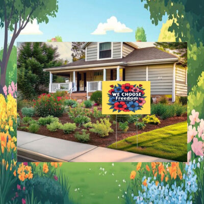 We Choose Freedom Kamala Harris 24 Yard Sign