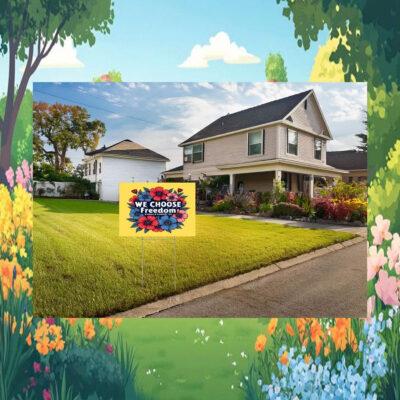 We Choose Freedom Kamala Harris 24 Yard Sign