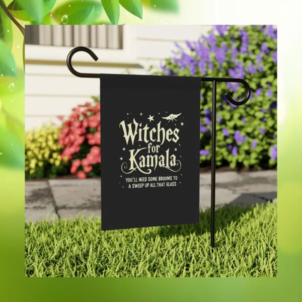 Witches For Kamala You'll Need Some Brooms To A Sweep Up All That Glass Flag