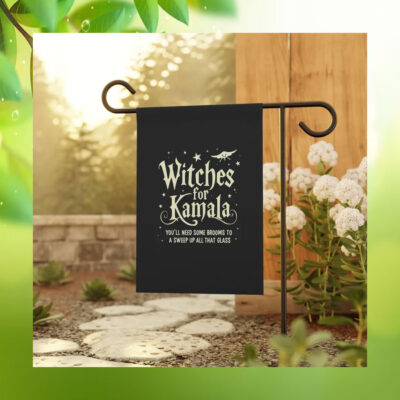 Witches For Kamala You'll Need Some Brooms To A Sweep Up All That Glass Flag