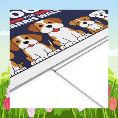 2024 Dog For Harris Walz Yard Signs
