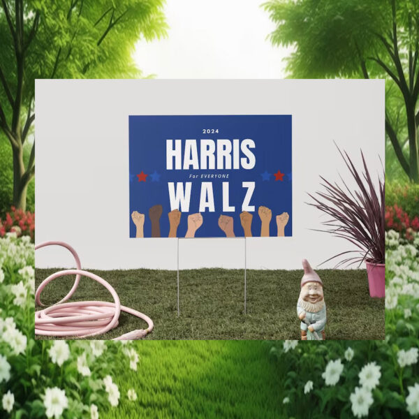 2024 Harris For Everyone Walz Yard Sign