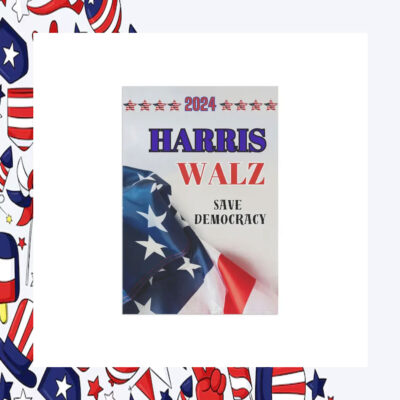 2024 Harris Walz Save Democracy Flag