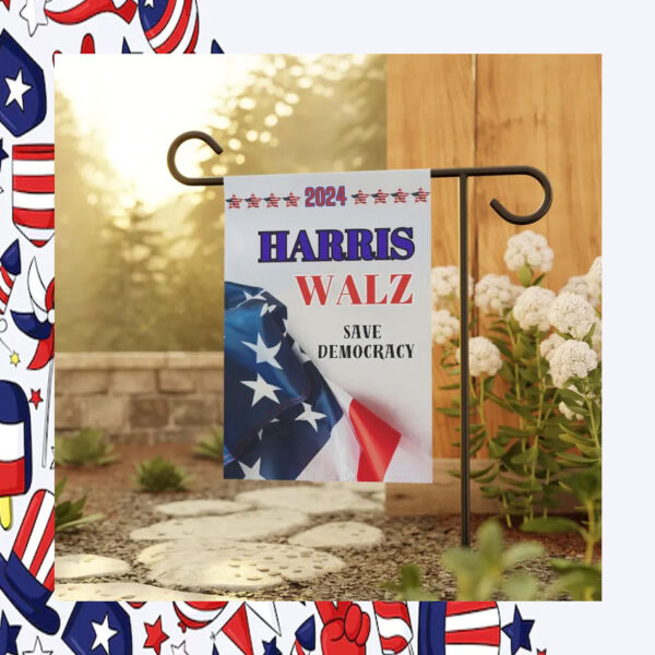 2024 Harris Walz Save Democracy Flag
