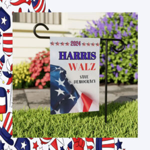 2024 Harris Walz Save Democracy Flag