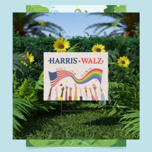 2024 Harris Walz Unity Over Division Yard Signs