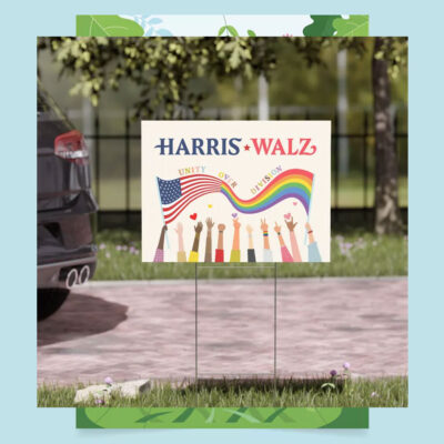 2024 Harris Walz Unity Over Division Yard Signs