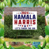 2024 Kamala Harris Let's Finish The Job Election Yard Sign