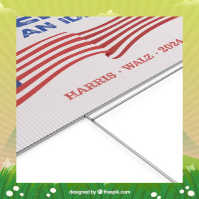America Is An Idea Harris Walz 2024 Yard Signs