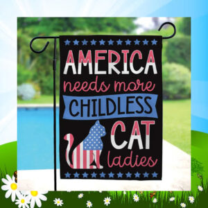 America Needs More Childless Cat Ladies For Kamala Harris Flag