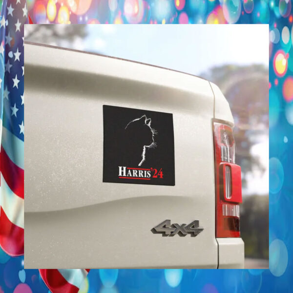 Black Cat Harris 24 Car Magnet