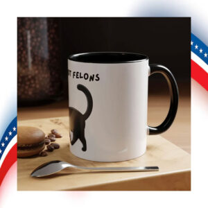 Black Felines Not Felons Harris Coffee Mug
