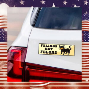 Black Felines Not Felons Kamala Harris Car Magnet