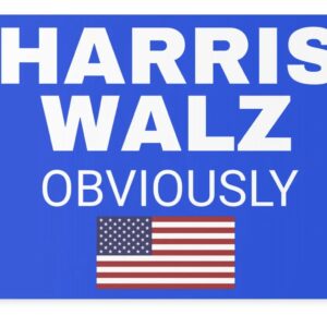 Blue Harris Walz Obviously Yard Sign