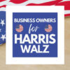 Business Owners For Harris Walz 2024 Car Magnet