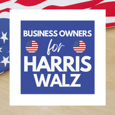 Business Owners For Harris Walz 2024 Car Magnet