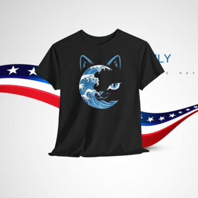 Cat Bule Wave For Kamala Harris Shirt