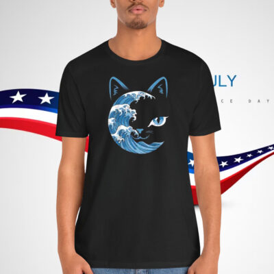 Cat Bule Wave For Kamala Harris Shirt