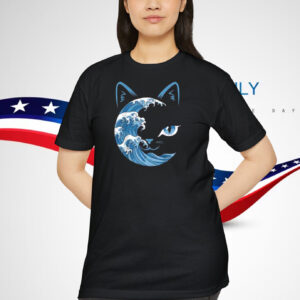 Cat Bule Wave For Kamala Harris Shirt