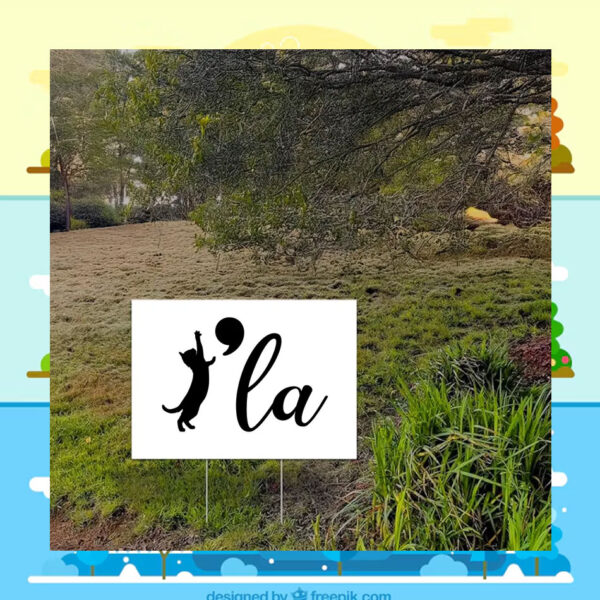 Cat Comma La Harris 2024 Yard Sign