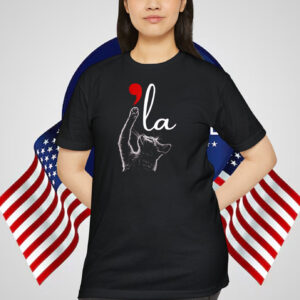 Cat Comma La Kamala 2024 President Shirt