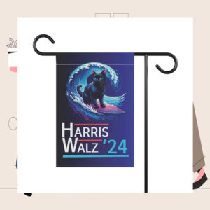 Cat Harris Walz '24 Blue Wave Garden Flag