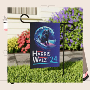 Cat Harris Walz '24 Blue Wave Garden Flag