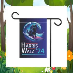 Cat Harris Walz 24 Blue Wave Garden Flags