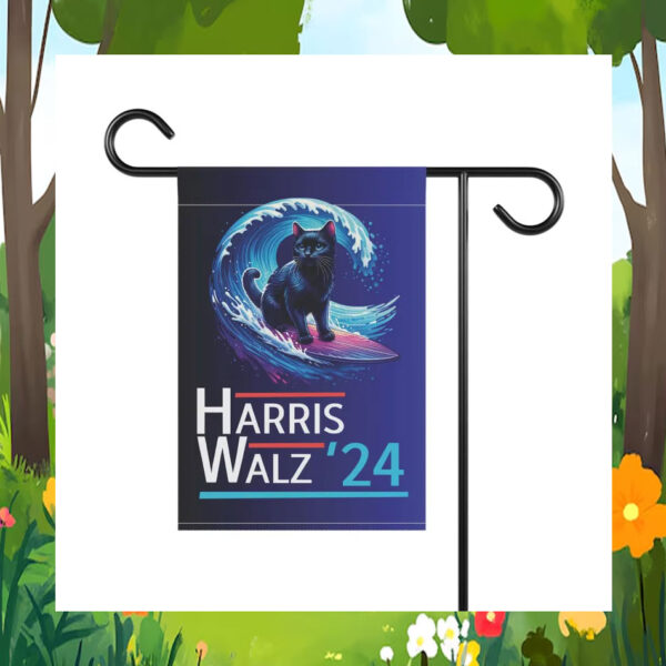 Cat Harris Walz 24 Blue Wave Garden Flags