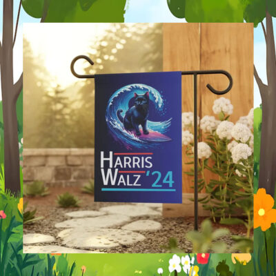 Cat Harris Walz 24 Blue Wave Garden Flags