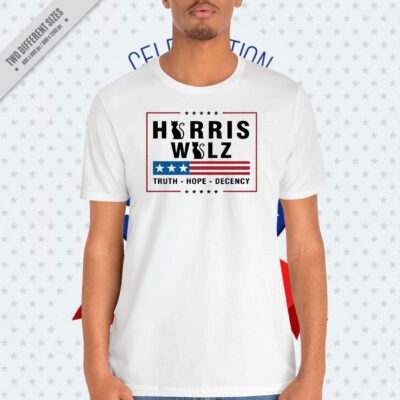 Cat Harris Walz Truth Hope Decency T-Shirt