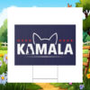 Cat Kamala 2024 Political Yard Sign