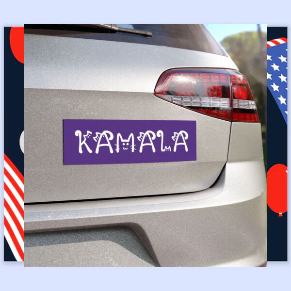 Cat Kamala Harris 2024 Election Car Magnet