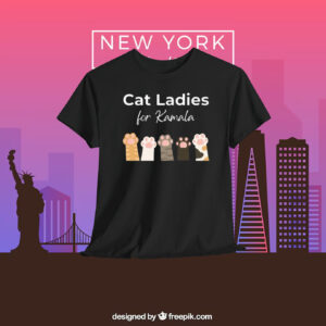Cat Ladies For Kamala 2024 Shirts