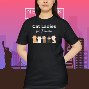 Cat Ladies For Kamala 2024 Shirts