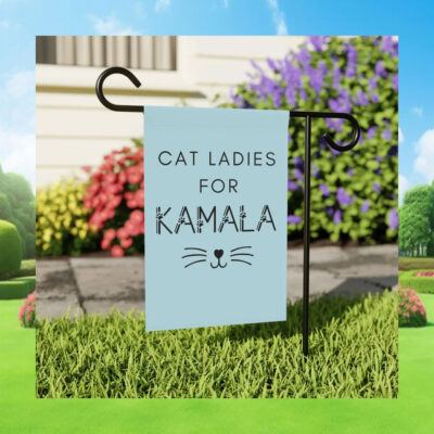 Cat Ladies For Kamala 24 Flag