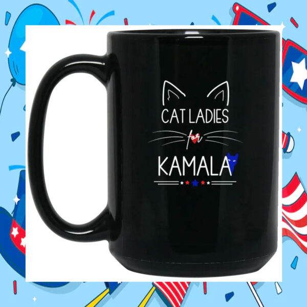 Cat Ladies For Kamala Harris Mug