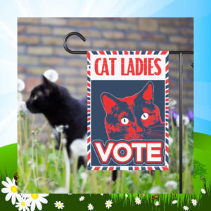 Cat Ladies Vote Kamala Harris Flag