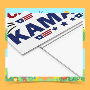 Cat Lady For Kamala Plastic Yard Sign