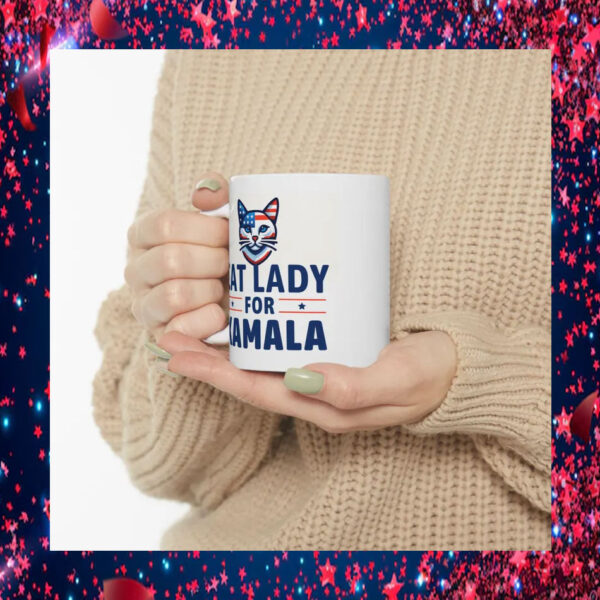 Cat Lady For Kamala President Mug