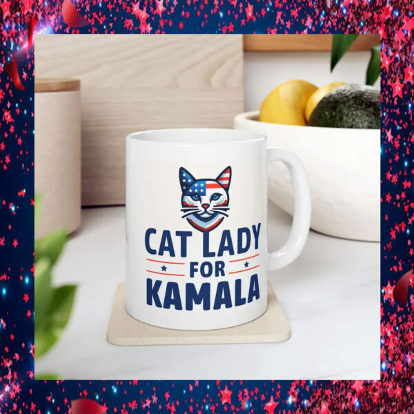 Cat Lady For Kamala President Mug