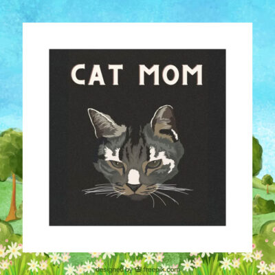 Cat Mom For Kamala Harris Car Magnet