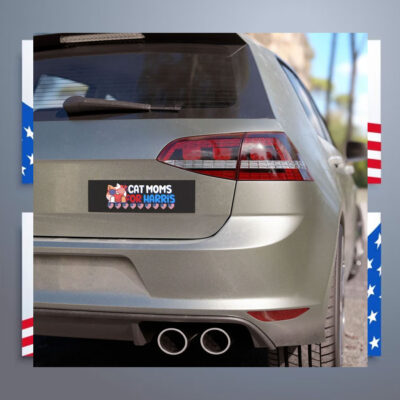 Cat Moms For Harris President Car Magnet