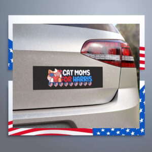 Cat Moms For Harris President Car Magnet