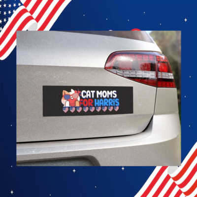 Cat Moms For Harris President Car Magnets