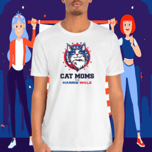 Cat Moms For Harris Walz Shirt
